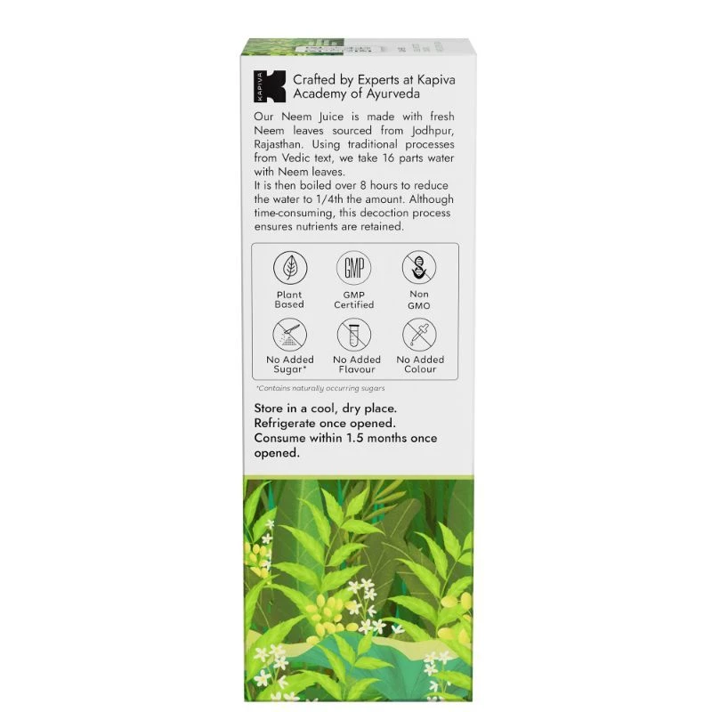 Kapiva Ayurveda Rajasthani Neem Juice made from Fresh Neem Leaves - Healthy Hair & Skin - Image 8
