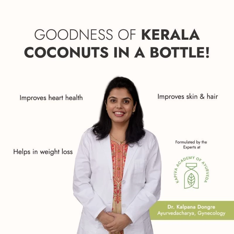 Kapiva Ayurveda Virgin Coconut Cold Pressed Oil - Image 5