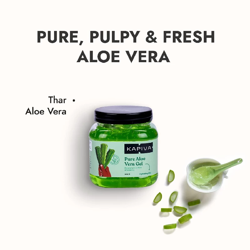 Kapiva Pure Aloe Vera Skin Gel For Face & Hair - Image 4