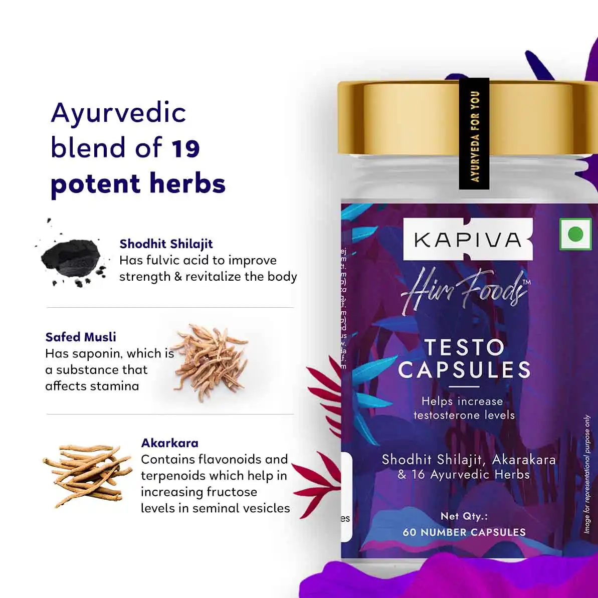 Kapiva Him Foods Testo Capsule - Image 3