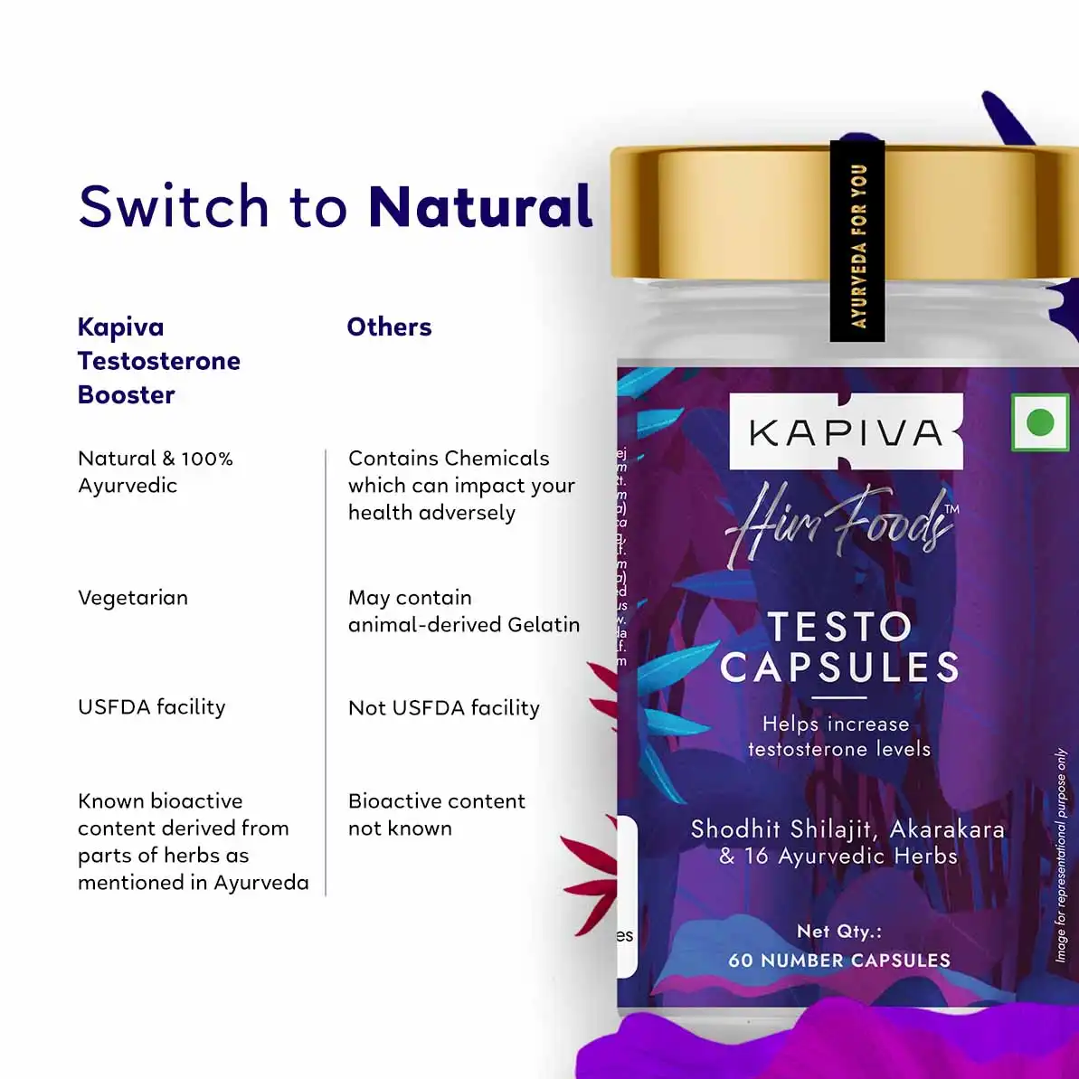 Kapiva Him Foods Testo Capsule - Image 5