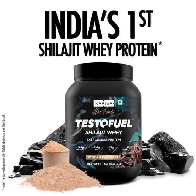 Kapiva Testofuel Shilajit Whey Protein (Chocolate)