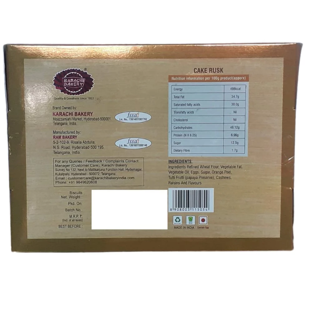 Karachi Bakery Fruit Cake Rusk - Image 5