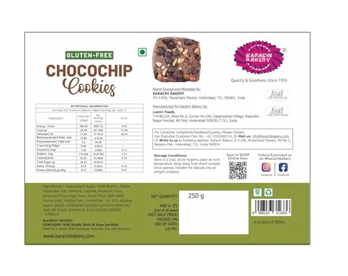 Karachi Bakery Gluten Free Biscuits (Chocochip) - Image 2