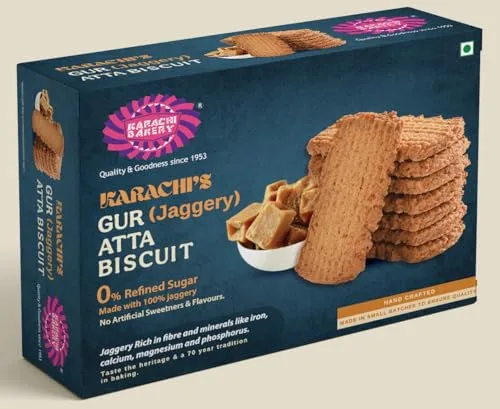 Karachi Bakery Gur Jaggery Atta Biscuits - Image 3