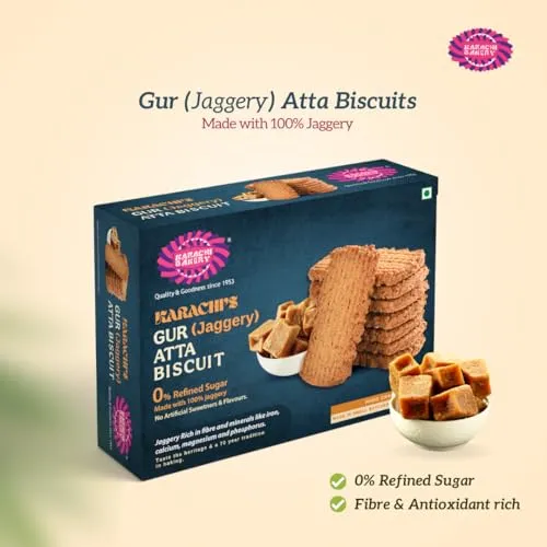 Karachi Bakery Gur Jaggery Atta Biscuits - Image 4