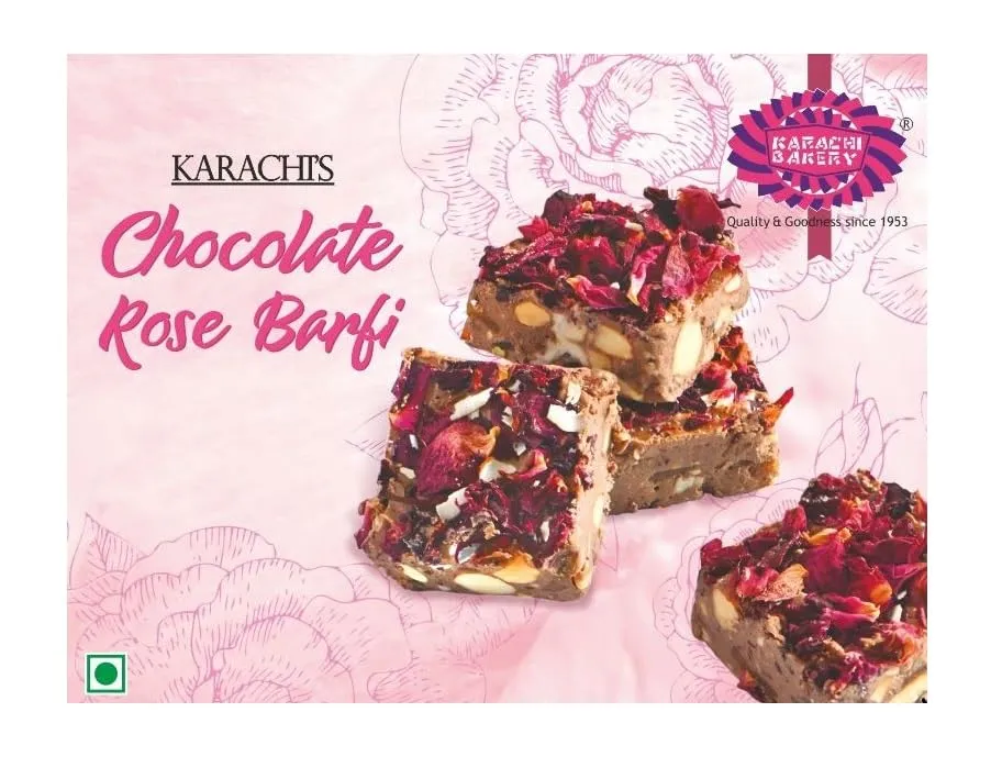 Karachi Bakery Rose Chocolate Barfi - Image 1