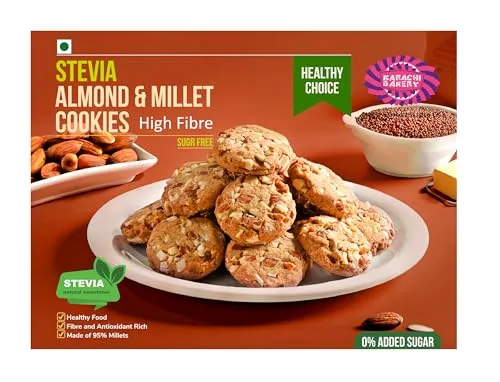 Karachi Bakery Sugar Free Stevia Almond And Millet Cookies - Image 3
