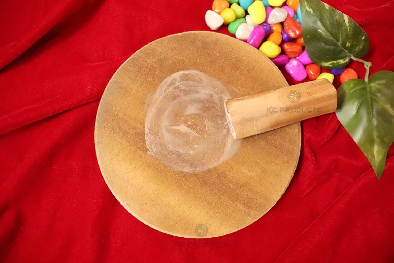 Kc Products Chandan Rubbing Stone Chakla Pata With Sandalwood, Chandan Stick