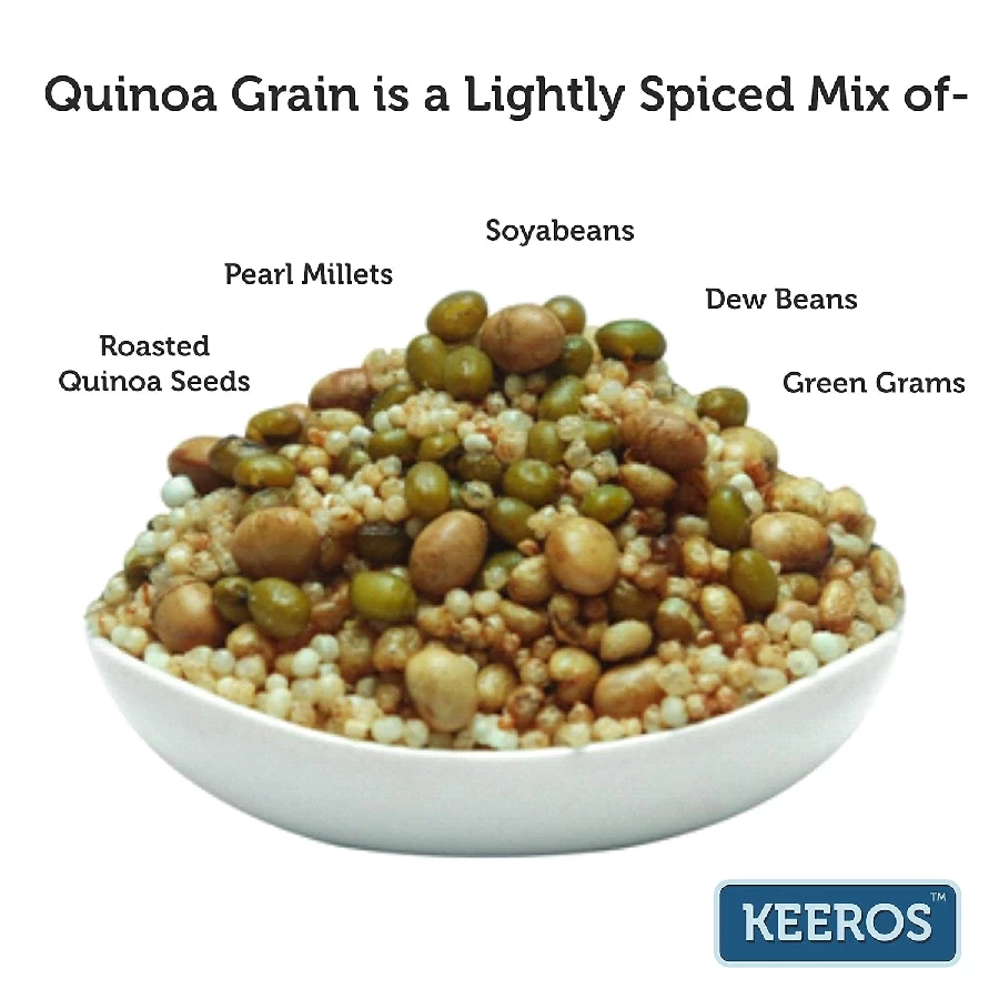 Keeros Quinoa Grain Roasted & Healthy Snacks for Weight Loss - Image 2