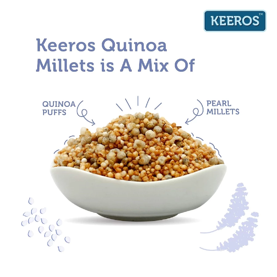 Keeros Quinoa Millets Healthy Sugar Free Snacks (Pack of 2) - Image 2