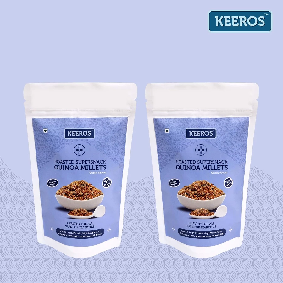 Keeros Quinoa Millets Healthy Sugar Free Snacks (Pack of 2) - Image 6
