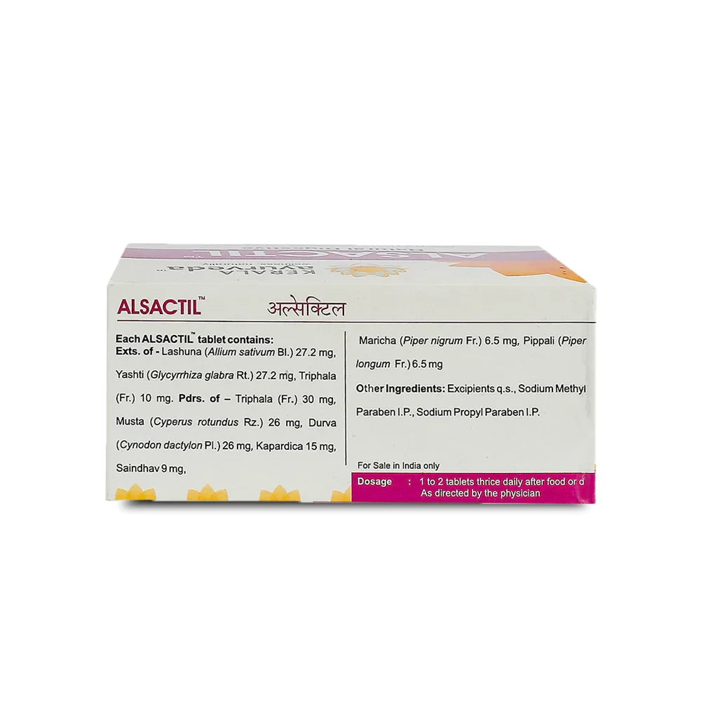 Kerala Ayurveda Alsactil Tablets - Image 3