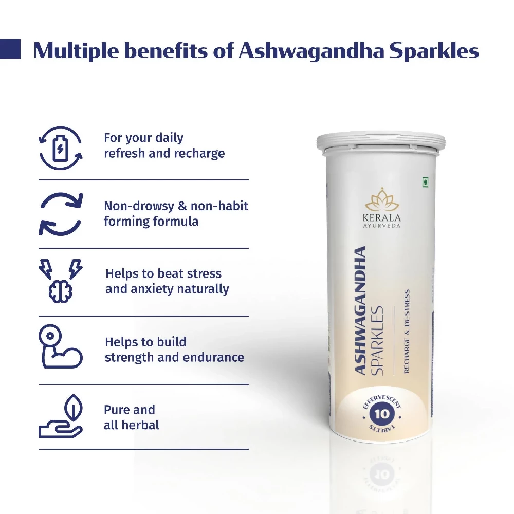 Kerala Ayurveda Ashwagandha Sparkles Tablets - Image 2