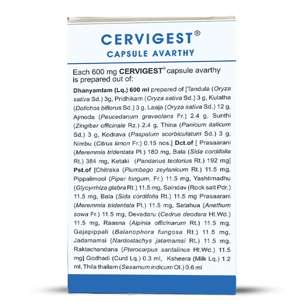 Kerala Ayurveda Cervigest Capsule - Image 3