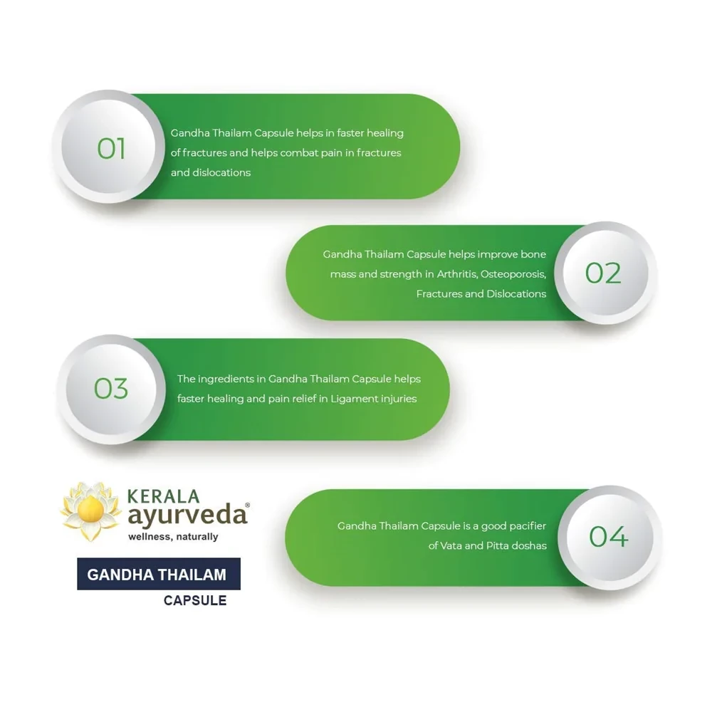 Kerala Ayurveda Gandha Thailam Capsule - Image 4