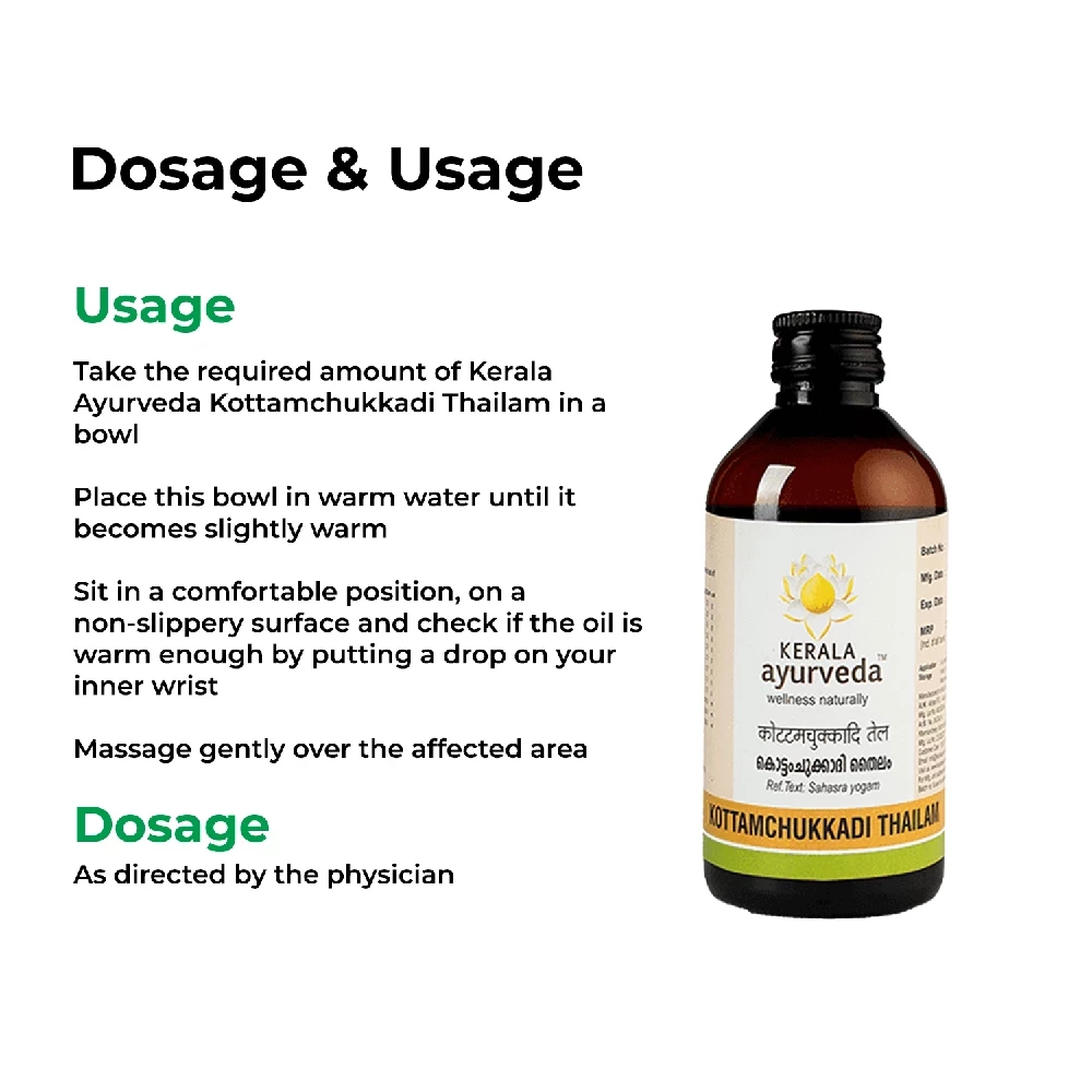 Kerala Ayurveda Kottamchukkadi Thailam - Image 5