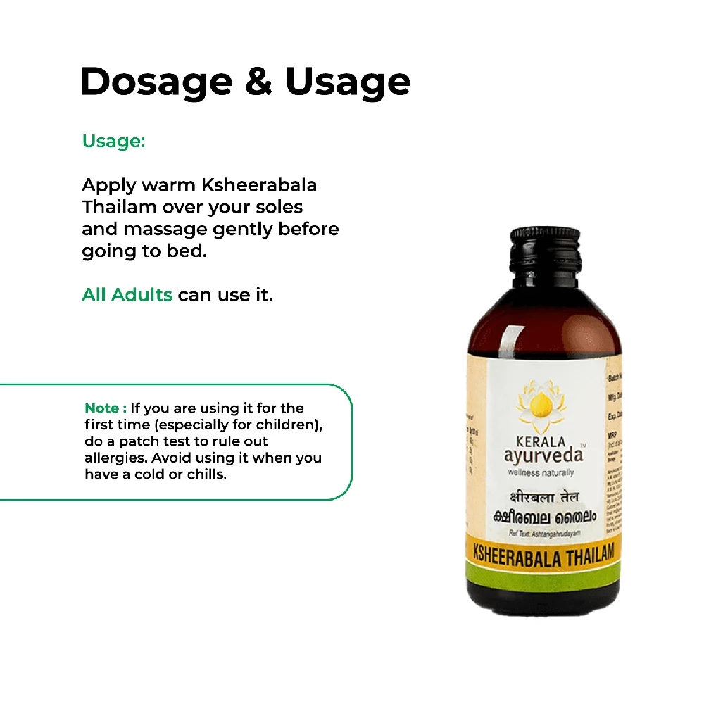 Kerala Ayurveda Ksheerabala Thailam - Image 6