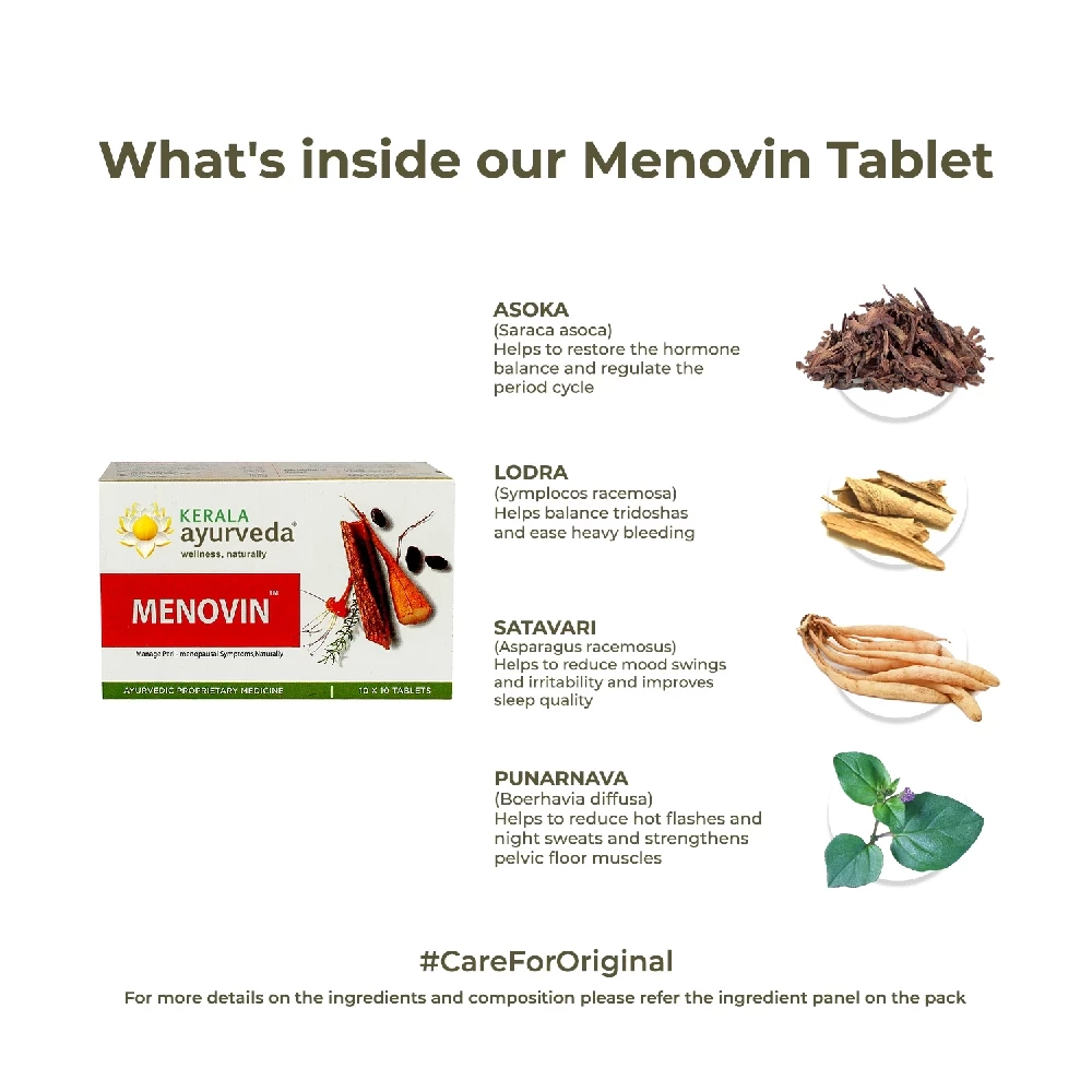 Kerala Ayurveda Menovin Tablet - Image 3