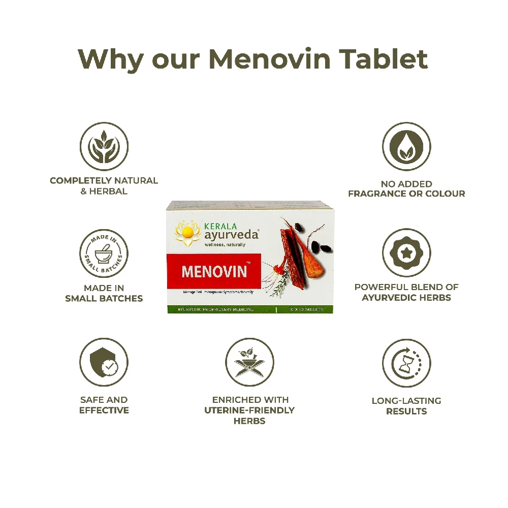 Kerala Ayurveda Menovin Tablet - Image 6