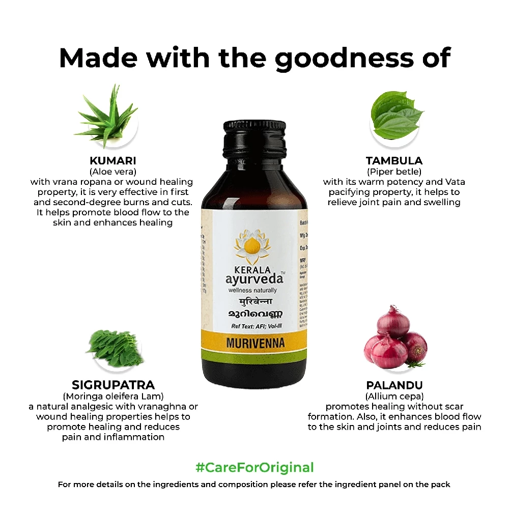 Kerala Ayurveda Murivenna Thailam - Image 3