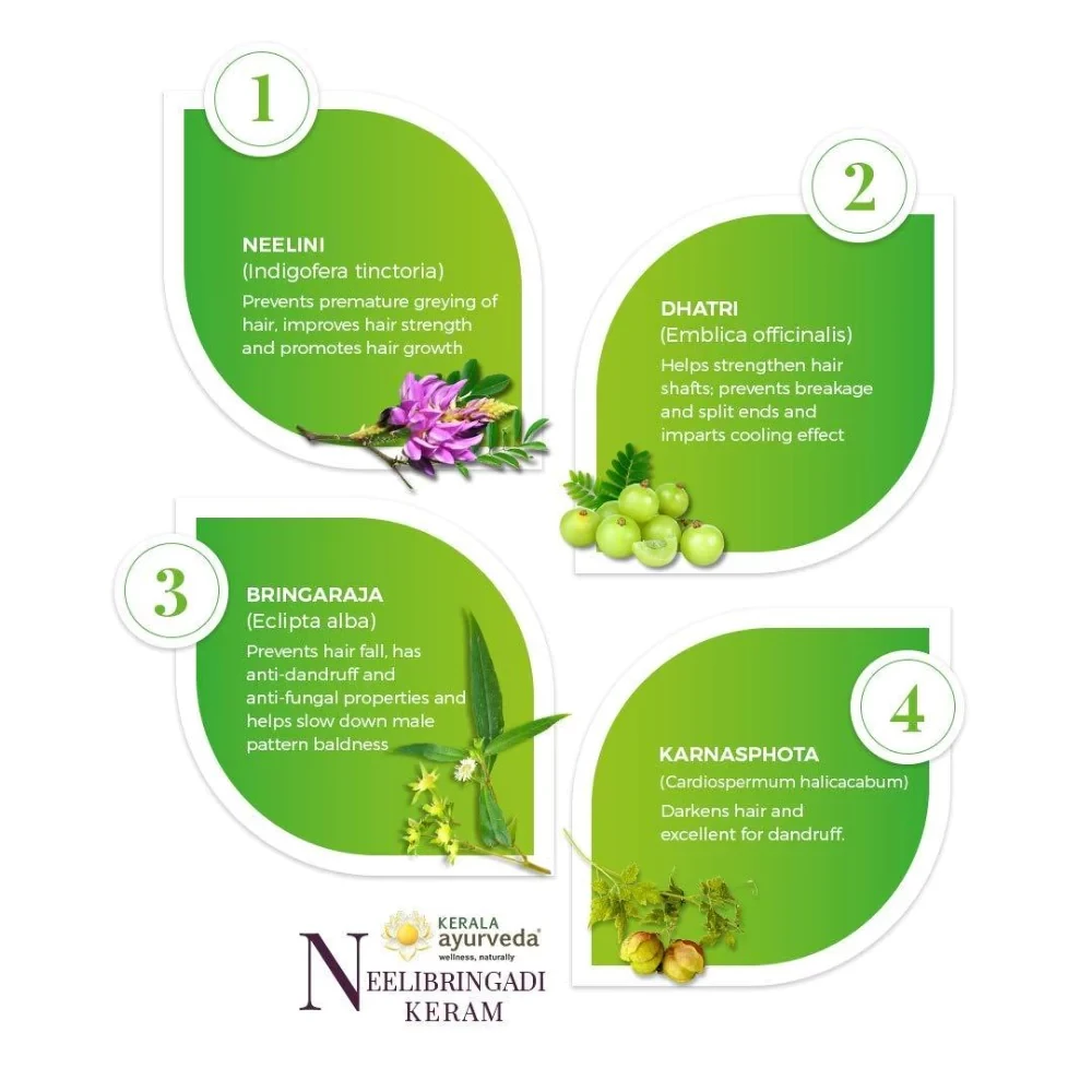 Kerala Ayurveda Neelibringadi Keram - Image 2