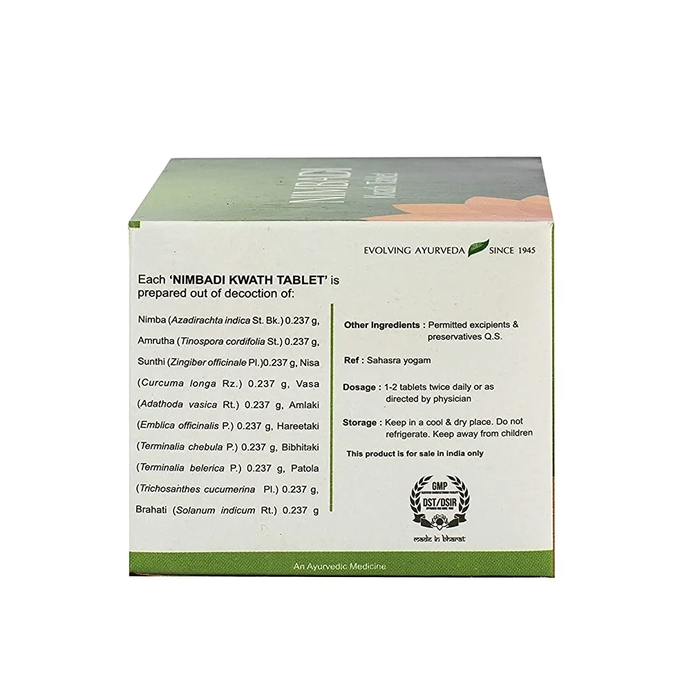 Kerala Ayurveda Nimbadi Kwath Tablets - Image 3