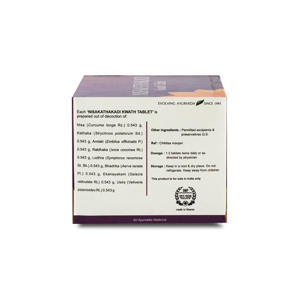 Kerala Ayurveda Nisakathakadi Kwath Tablet - Image 4