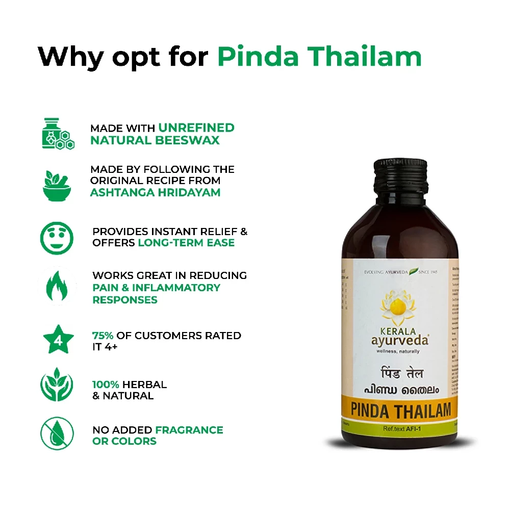 Kerala Ayurveda Pinda Thailam - Image 5