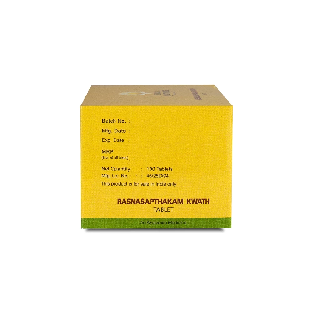 Kerala Ayurveda Rasnasapthakam Kwath Tablet - Image 3