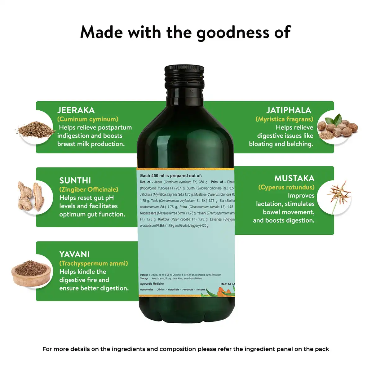 Kerala Ayurveda Jeerakarishta Arishtam - Image 3