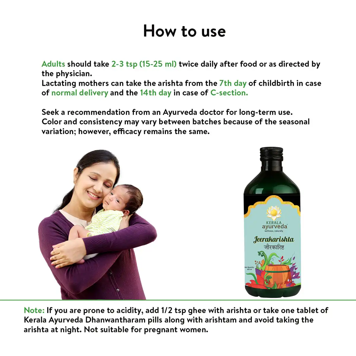 Kerala Ayurveda Jeerakarishta Arishtam - Image 4