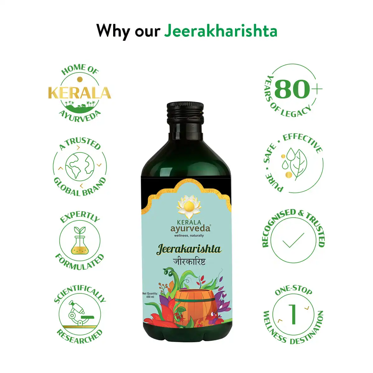 Kerala Ayurveda Jeerakarishta Arishtam - Image 5