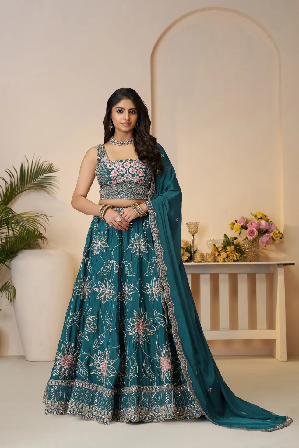 Kesar Fab Blue Elegance Lehenga Choli Kesar Fab Blue Elegance Lehenga Choli-Design No.-KF-28-Blue
