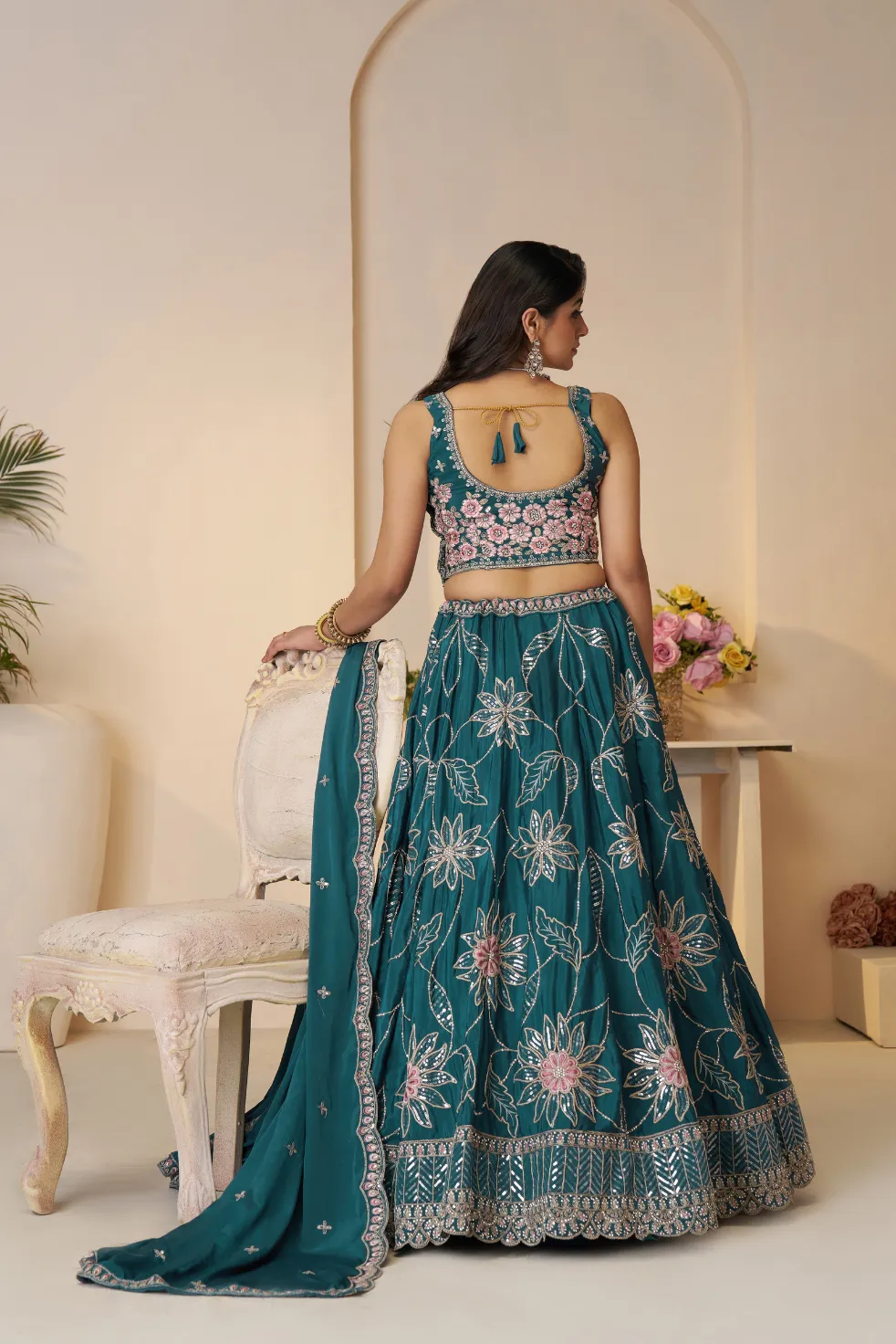 Kesar Fab Blue Elegance Lehenga Choli - Image 2