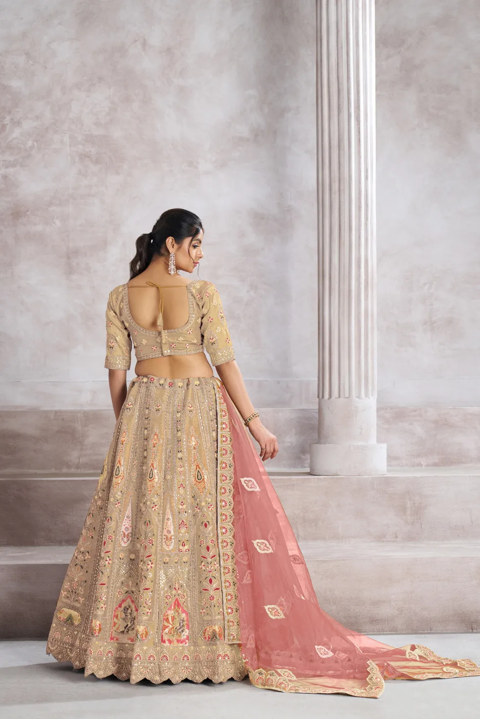 Kesar-Fab-Chiku-Elegance-Lehenga-Choli-KF-32-Chiku-2.webp