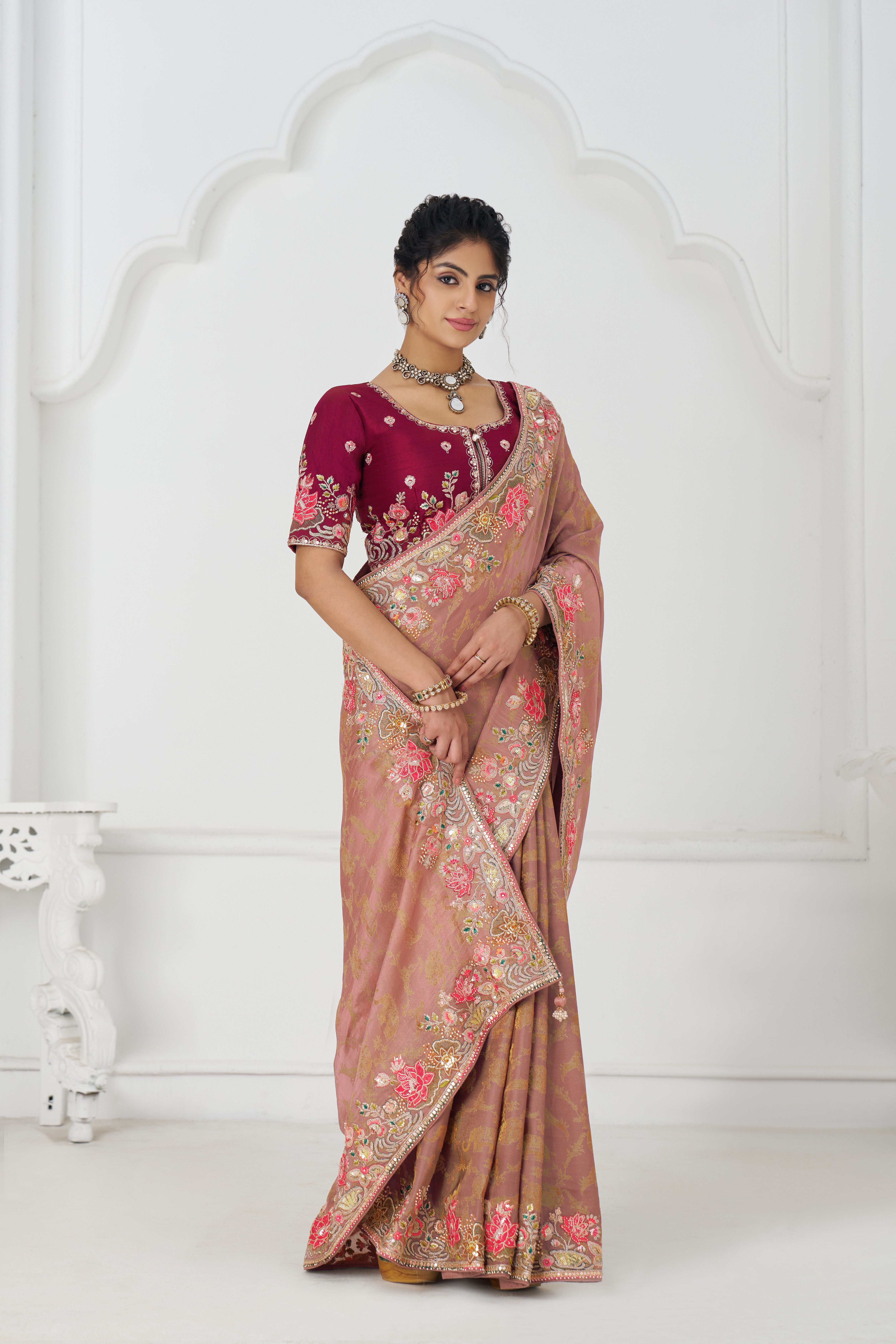 Kesar-Fab-Elegance-Peach-Dola-Viscose-Silk-Saree-with-Multicolor-Embroidery-KF-112-Peach-3.webp