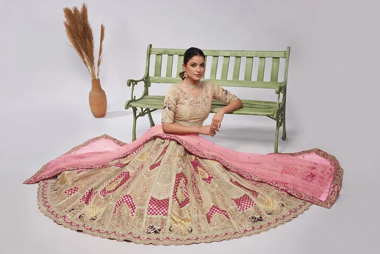 Kesar Fab Ivory Elegance Lehenga Choli - Image 2