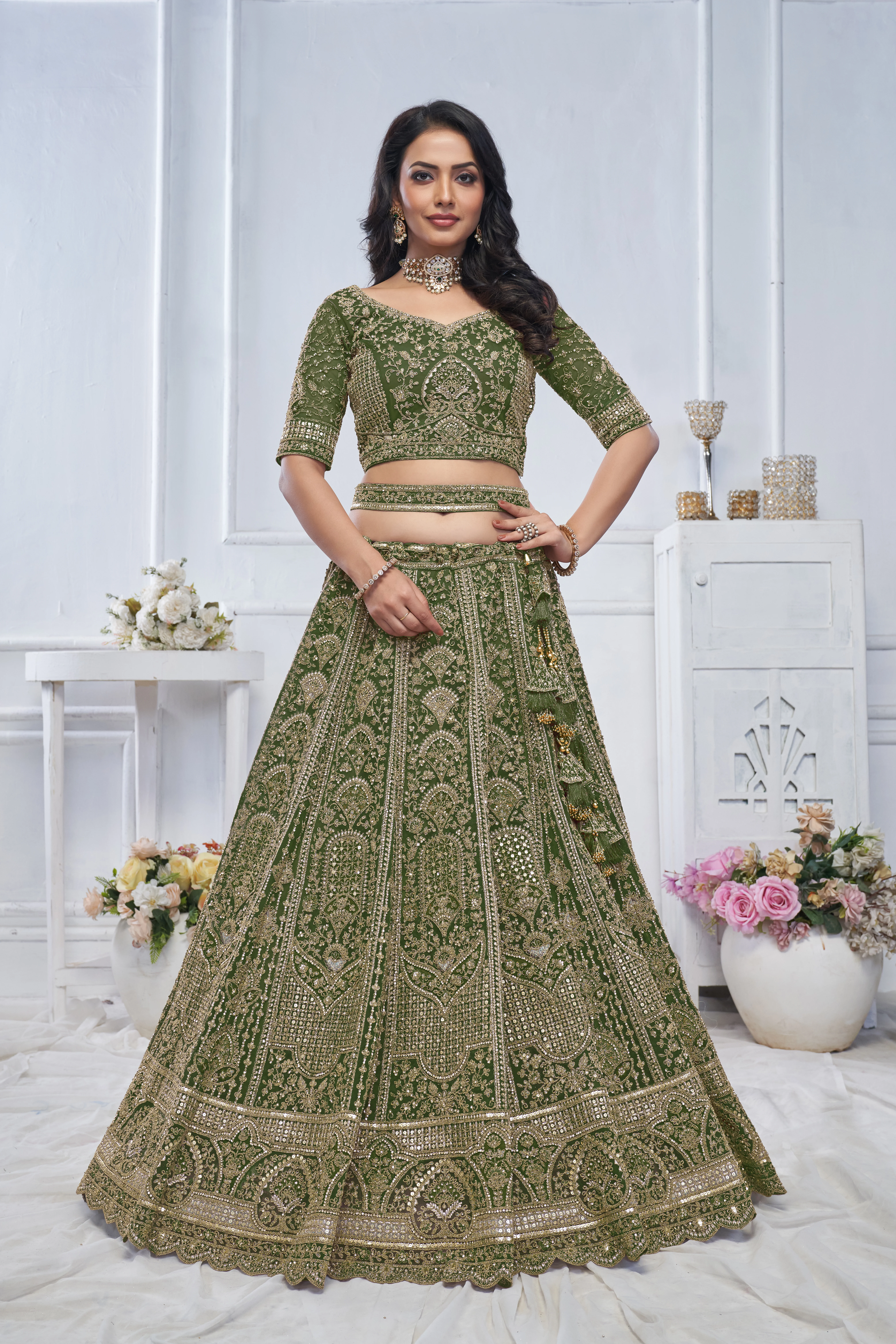 Kesar-Fab-Regal-Peacock-Green-Lehenga-Choli-KF-20-Green-1.webp