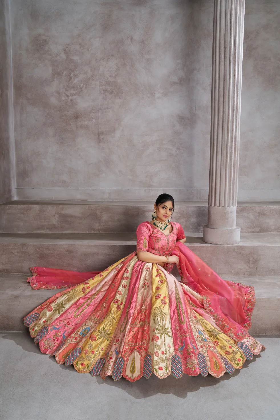 Kesar Fab Royal Pink Banarasi Lehenga Choli - Image 5