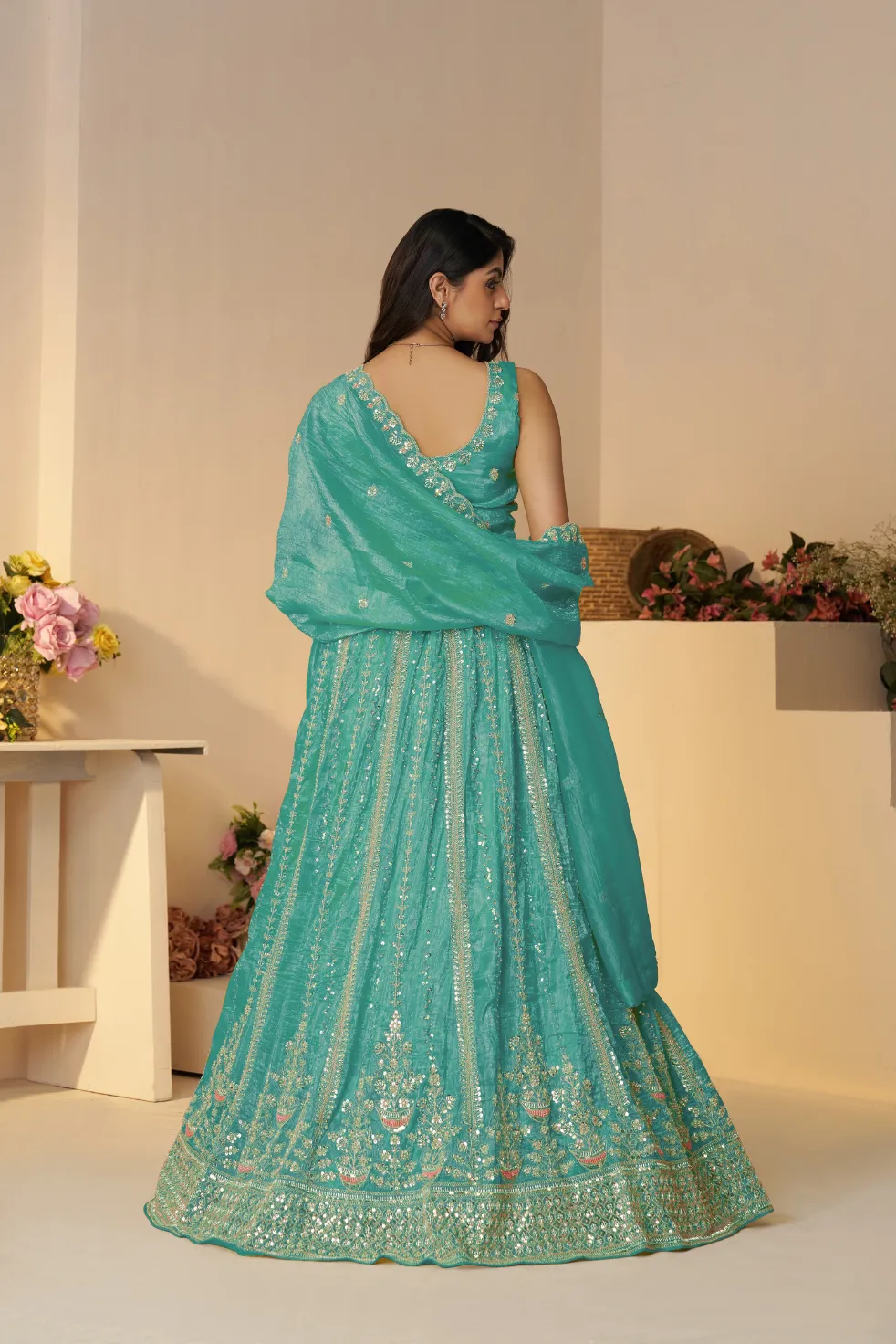 Kesar Fab RoyalSky Designer Lehenga Choli Set - Image 2