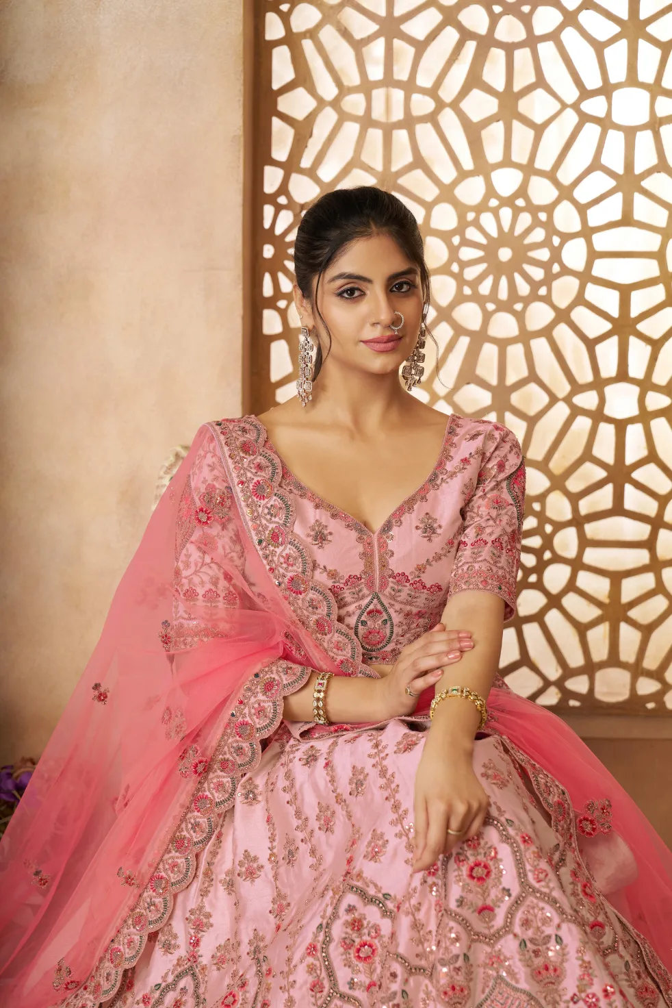 Kesar-Fab-Royale-Pink-Paisley-Lehenga-KF-14-Pink-5.webp