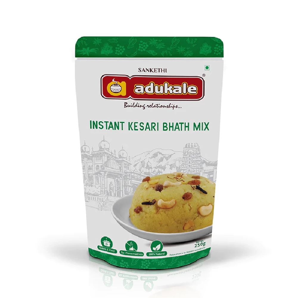 Kesari Bhath Mix | A Sweet Breakfast Dish | Adukale Kesari Bhath Mix | A Sweet Breakfast Dish | Adukale-Pack Size-250 g