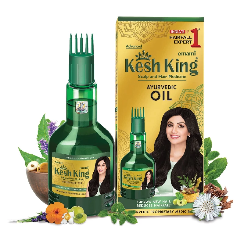 Kesh King Ayurvedic Anti Hairfall Hair Oil Kesh King Ayurvedic Anti Hairfall Hair Oil-Pack Size-100 ml