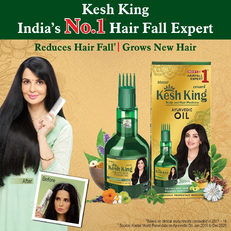 Kesh King Ayurvedic Anti Hairfall Hair Oil - Image 2