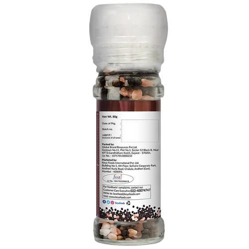 Keya Black Pepper & Rock Salt Grinder - Image 2