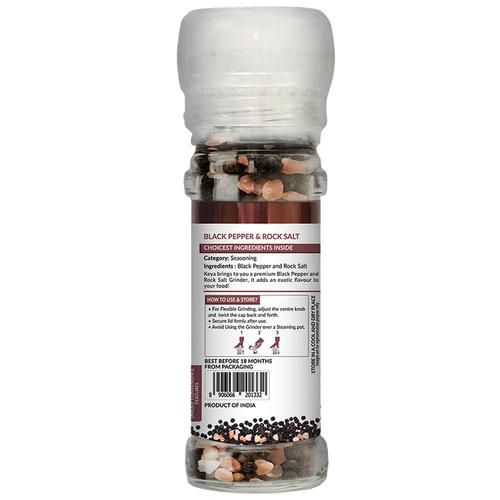Keya Black Pepper & Rock Salt Grinder - Image 3