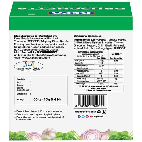 Keya Bruschetta Seasoning Mix - Easy - Image 2