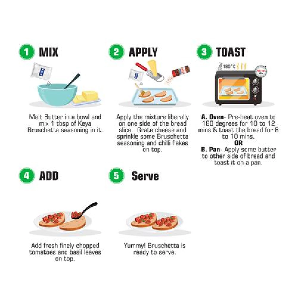 Keya Bruschetta Seasoning Mix - Easy - Image 6