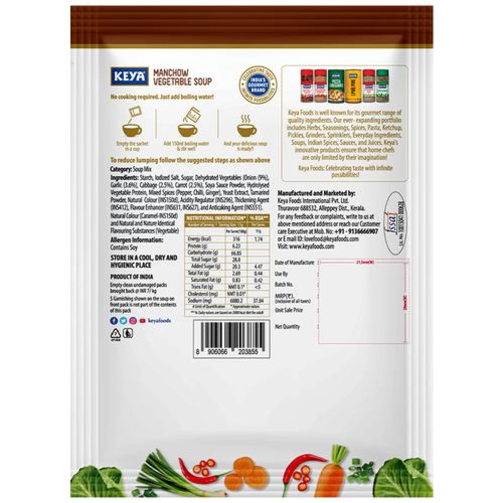 Keya Manchow Vegetable Soup - Single Serve - Image 2